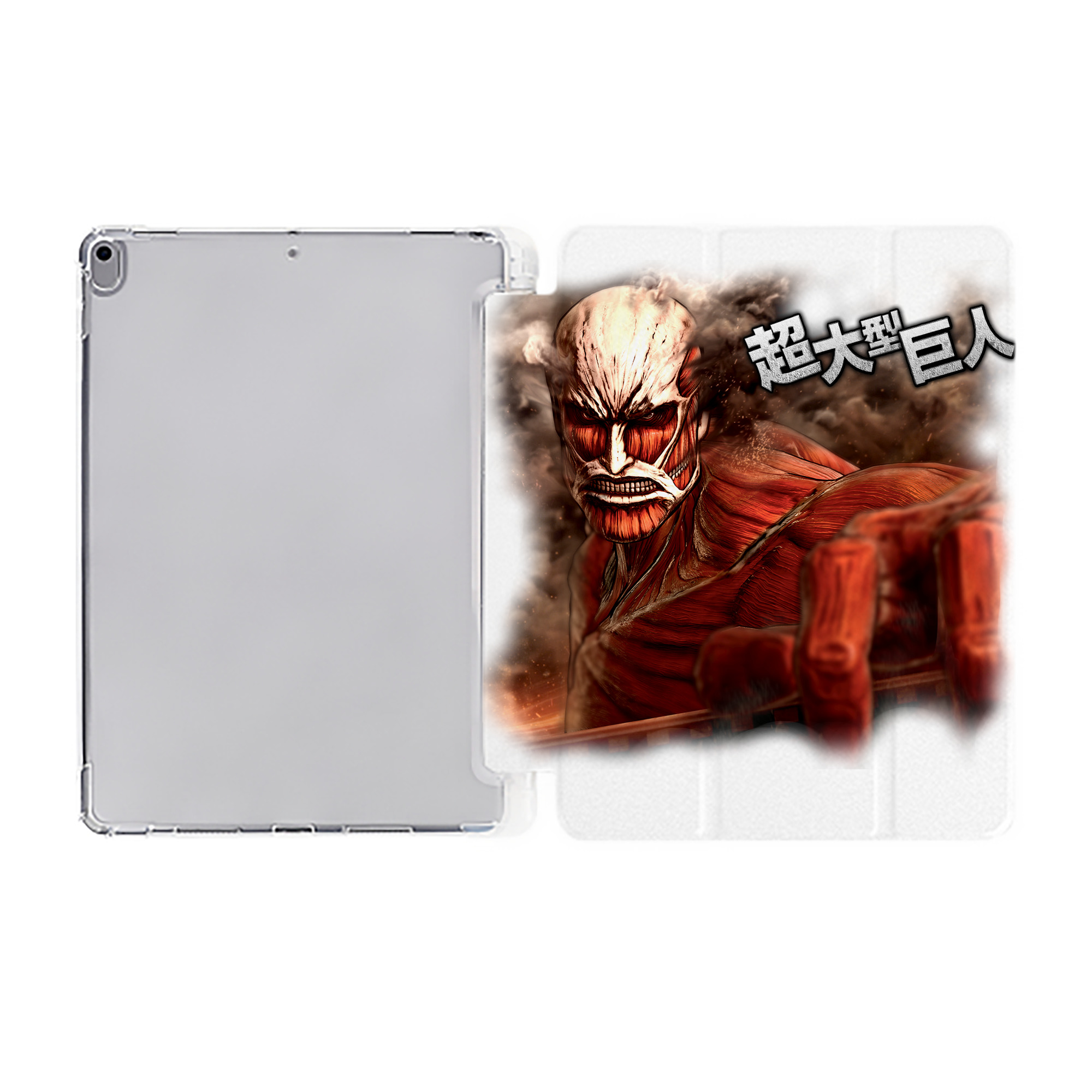（画像用） 進撃の巨人 Attack on Titan IPad ケース ペン収納付き 三つ折りスタンド PUレザー×シリコン 対応機種9.5/10.5/10.9インチ